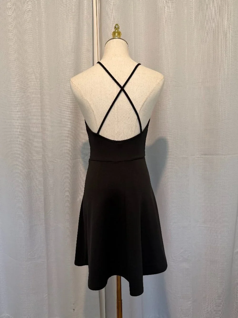 Charlotte Russe Y2K Floral Applique Mini Dress Black Small - Picture 5 of 8